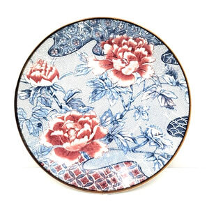 Vintage Japanese Asahi Porcelain Carnation Motif Dessert or Salad Plate 6.25"
